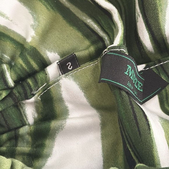 Muze New York Green Strapless Crop Top Size Small Marble Print Tube Top - Picture 6 of 6